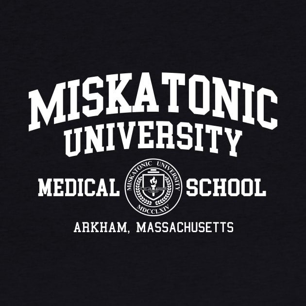 Miskatonic University White Print by The Island of Misfit Props